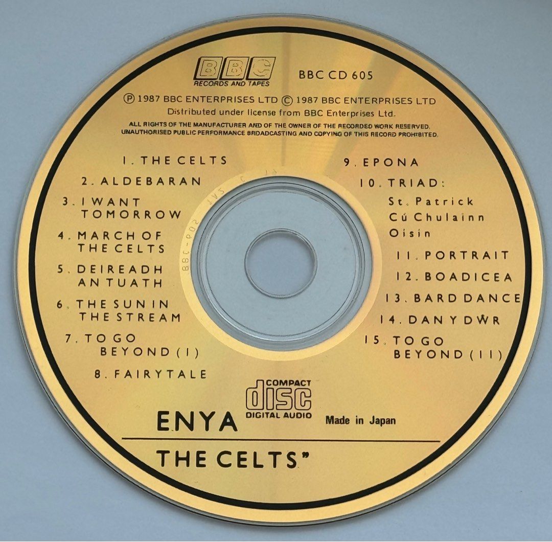 エンヤ ENYA／ケルツ ゴールド・CD 完全限定盤 ENYA THE CELTS GOLD CD 真金, 興趣及遊戲, 音樂、樂器& 配件