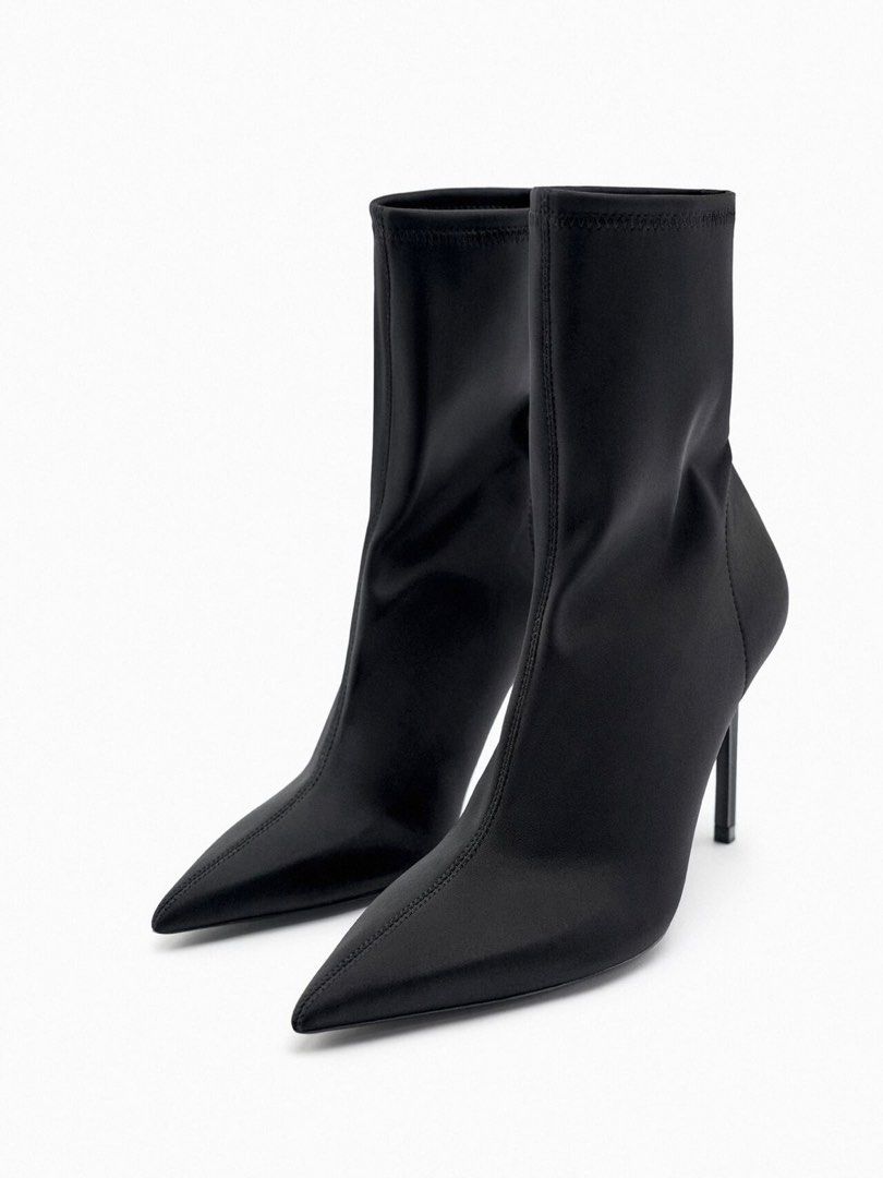 Satin boots zara new arrivals