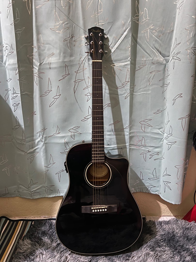 Fender Acoustic Guitar - CD-60CE BLK-DS-V2, Hobbies & Toys, Music ...