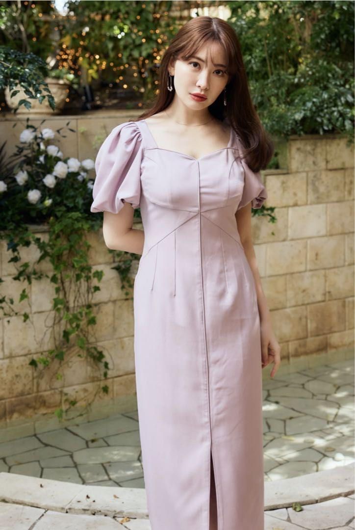 herlipto Dreamscape Twill Dress magenta