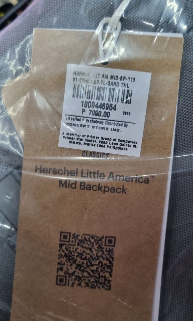 Herschel (Category: Backpacks) located in Makati City. Submitted by vumali (Listing ID 1313815708, Image 3). Description: brand new Herschel backpack. Gargoyle tonal coloraway. one size..