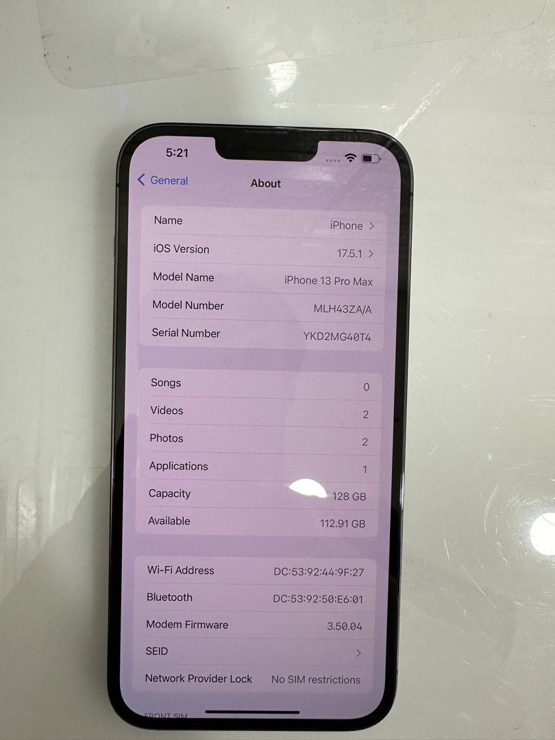 iPhone 13 pro max 128gb 黑色港版行貨雙卡, 手提電話, 手機, iPhone