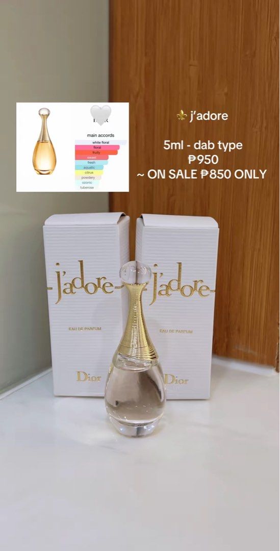 JADORE MINI SIZE (Category: Fragrance & Deodorants) located in Davao. Submitted by secondstudioph (Listing ID 1313875815, Image 1). Description: FEW PIECES LEFT!!! crowd favorite scents now on sale! 💗 💯💯💯 OG travel sized perfumes 💌 same day delivery | nationwide shipping #miniperfumes #luxuryperfume #davao #davaocity #davaoonlineshop #davaoshop #perfumetok #perfumeph #onlineshopping #onlineshop #fashionshiontiktok #onlineshop #beautytok #per