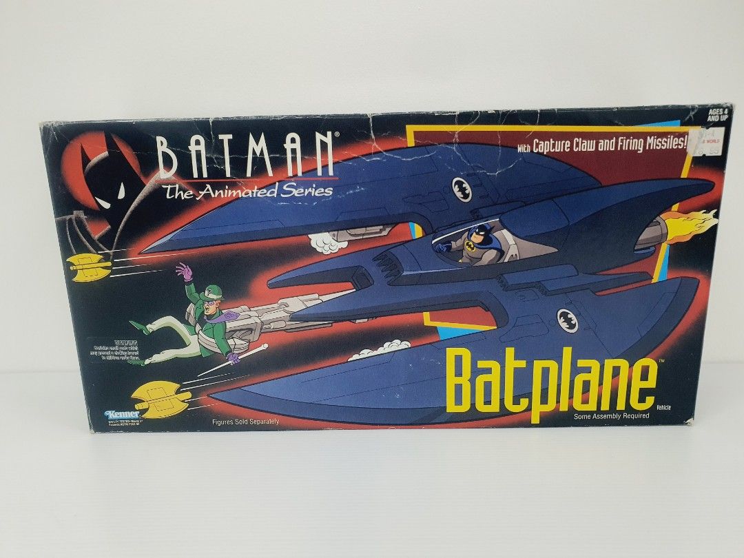 1993 BATPLANE BATMAN THE ANIMATED SERIES KENNER, Hobbies & Toys, Toys ...