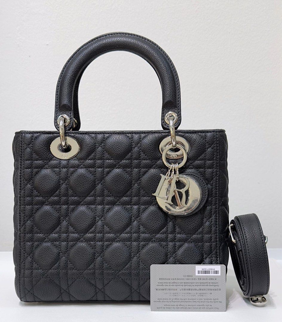 Lady dior caviar leather on sale