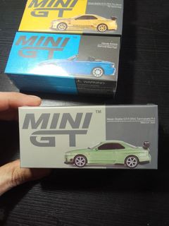 MINIGT Nissan Skyline GT-R Top Secret (Metallic Blue) not kyosho ...