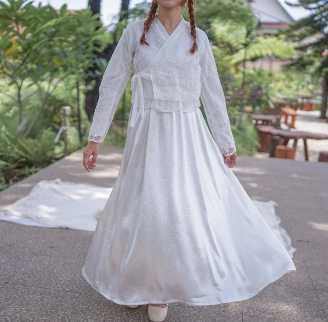 strapless open back dress Korea Hanbok Dress - Traditional Korean Costume main image 1