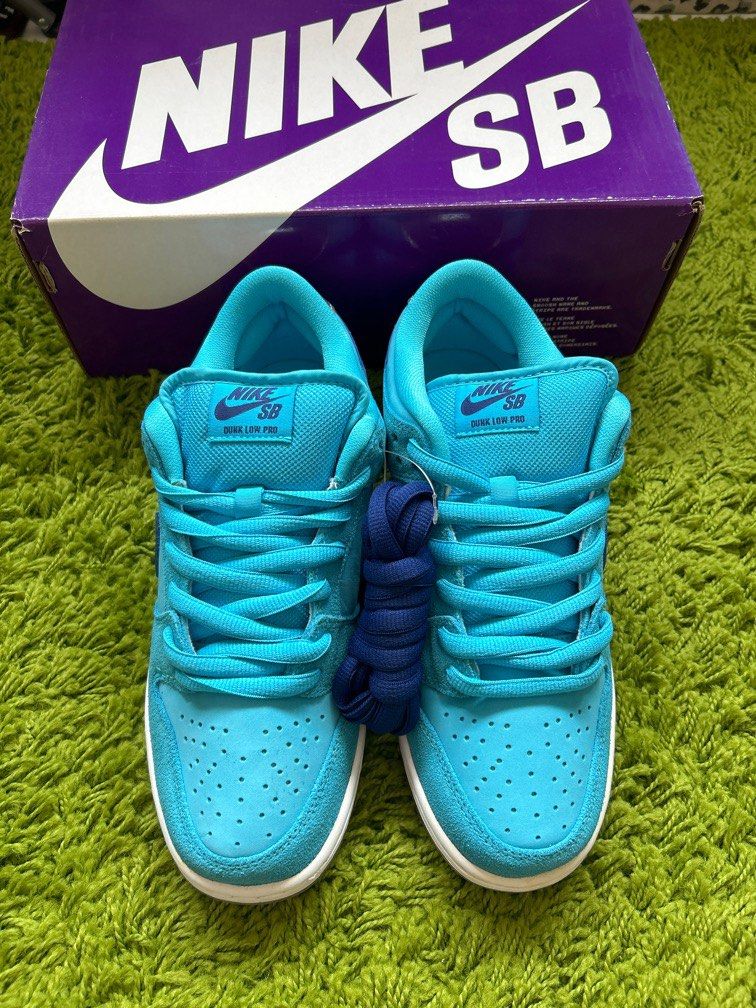 Sb dunk low blue fury on feet 2025