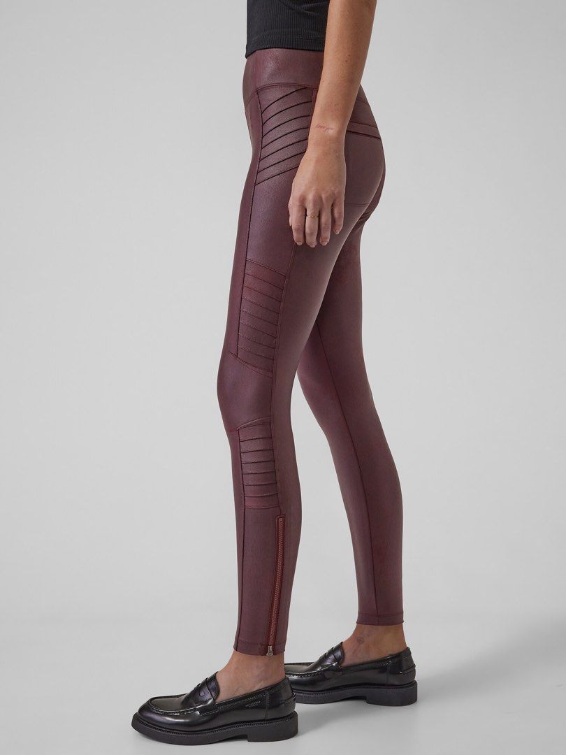 NWT Athleta Delancey Moto Tight Decadent Chocolate Women s Fashion Activewear on Carousell