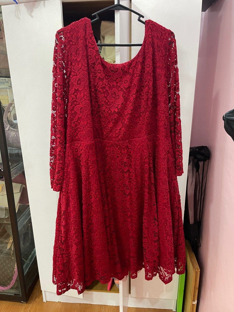 NWT Plus size Torrid Red Lace Dress SIZE 4 Women s Fashion Dresses Sets Dresses on Carousell