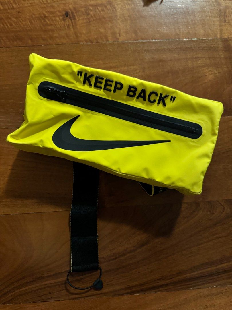Off white Nike x Off White Yellow Bag Limited edition collab Carousell