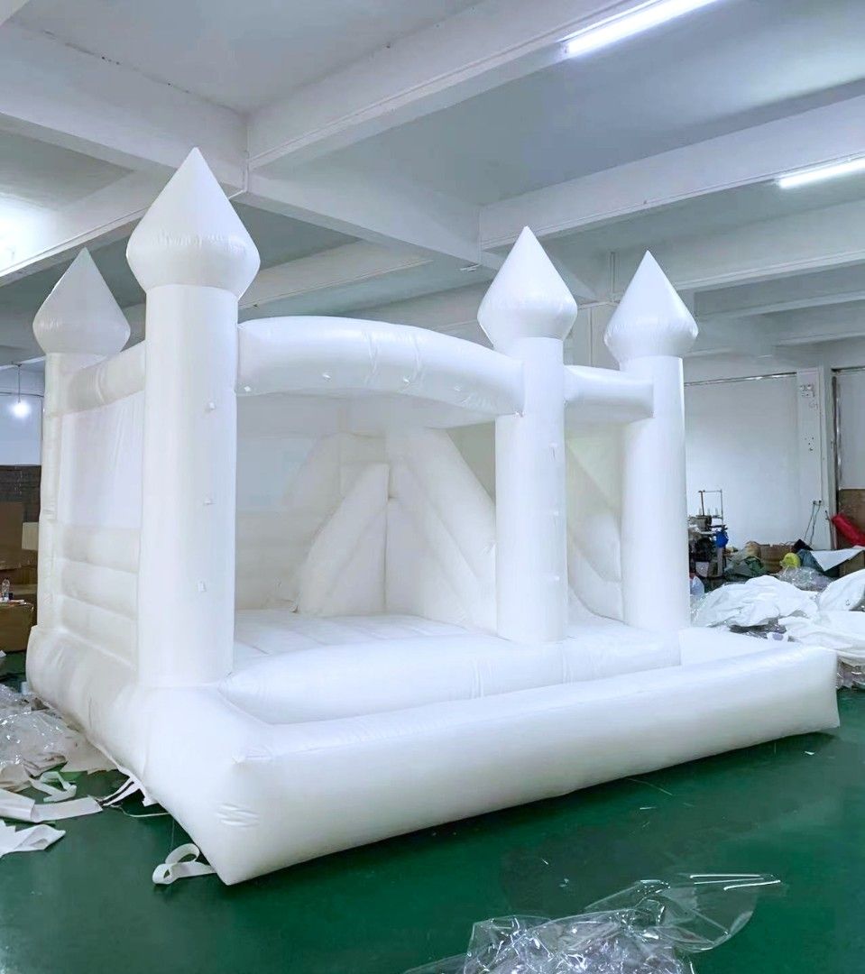 Onhand Pvc white castle inflatable with ballpit (Category: Infant Playtime) located in Manila. Submitted by prettyme101395 (Listing ID 1313963690, Image 1). Description: Onhand Ready for pickup Location: Philippines Quezoncity Brandnew PVC (Heavy Duty) Adults can be used with Blower.