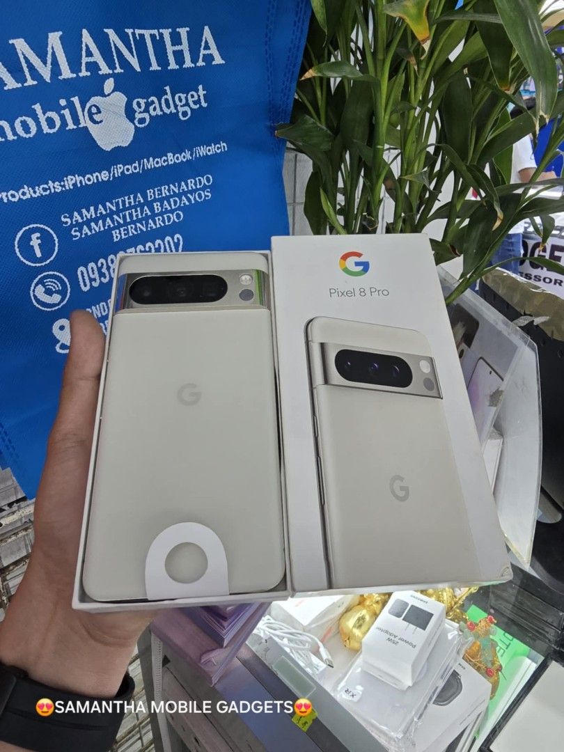 PIXEL 8 PRO 256GB 12RAM GLOBAL SNAPDRAGON (Category: Android Others) located in Quezon City. Submitted by samanthaga21954 (Listing ID 1313889265, Image 2). Description: PIXEL 8 PRO 256GB 12RAM GLOBAL SNAPDRAGON Brandnew Sealed with Warranty Onhand Stock.