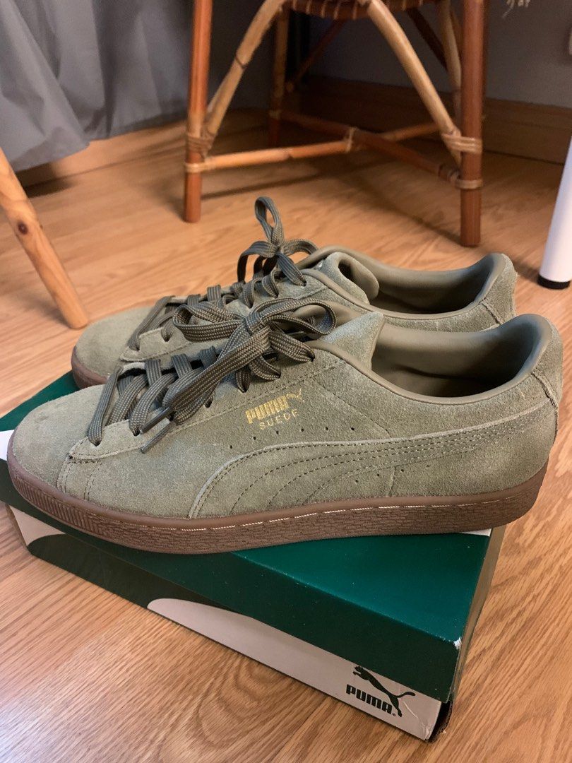 Puma suede olive gum