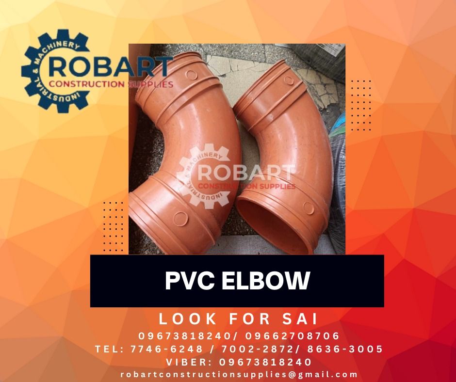 PVC Elbow, Commercial & Industrial, Construction Tools & Equipment on ...