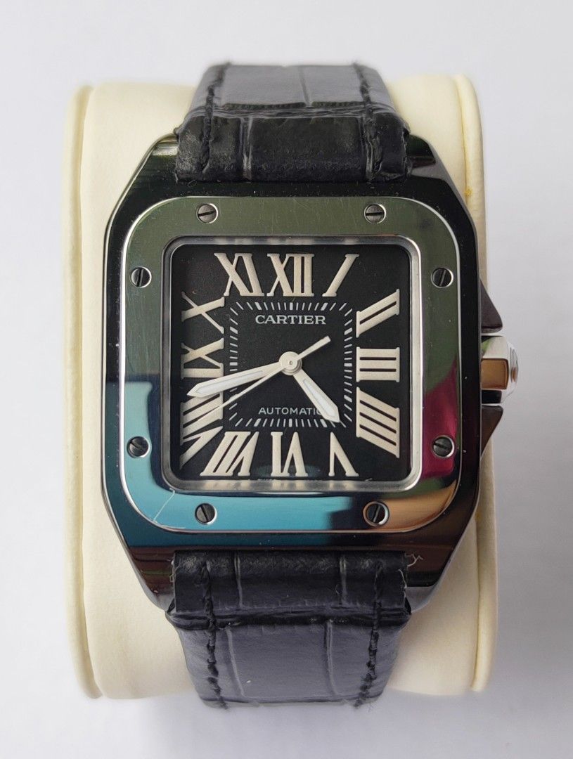RARE CARTIER SANTOS 100 PVD MEDIUM Luxury Watches on Carousell