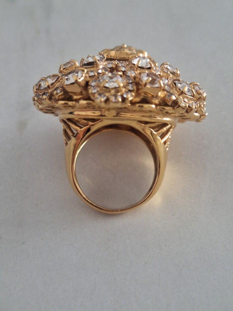 Versace crystal ring hot sale