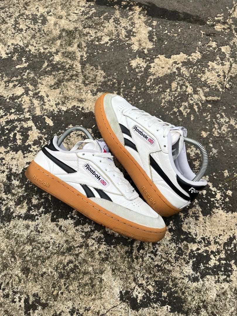 Gum Sole Reebok Club C 85 Chalk Gum Men's Shoes Reebok Club C 85