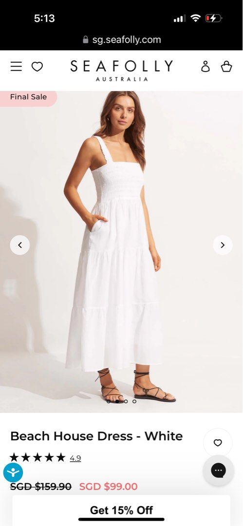 Beach house dress white clearance