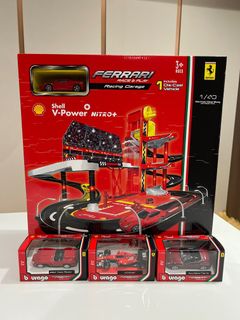 1/43 Shell x Ferrari Race Truck and Crew with Car, Hobbies & Toys, Toys ...