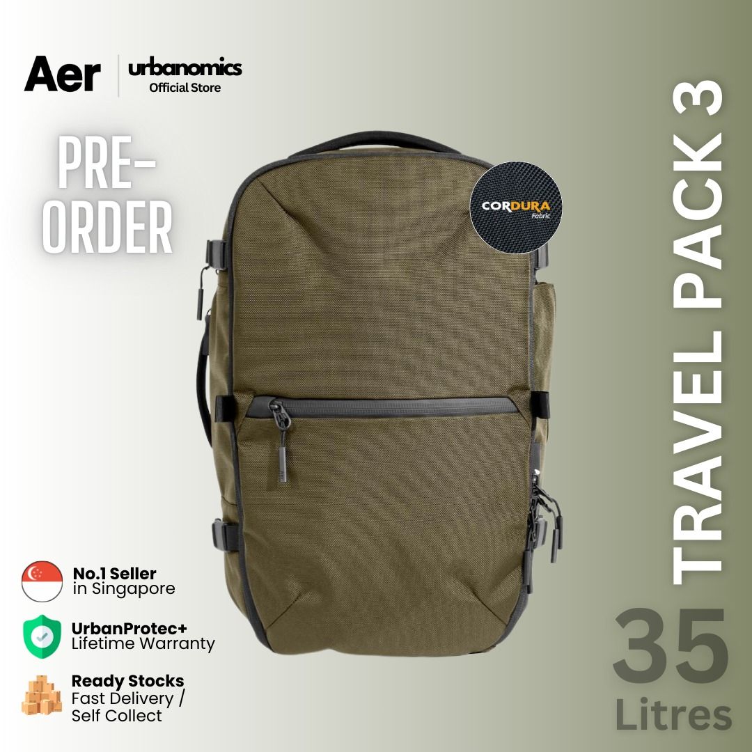 HOT SALE Aer Travel Pack 3 Olive Cordura 35L SPECIAL PRE ORDER DEALS Men s Fashion Bags Backpacks on Carousell