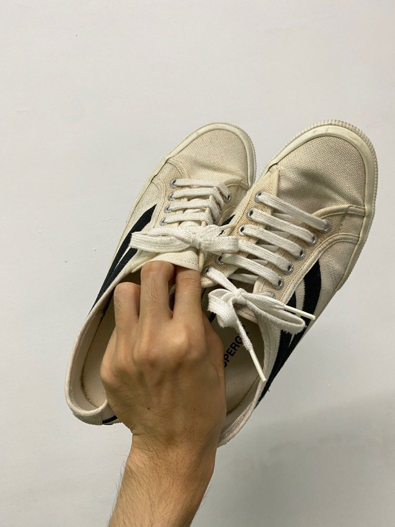 Superga 2953 Swallow Tail Cotu White Black EU41 S1115JW