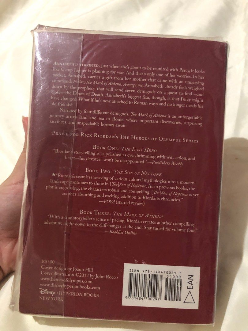 The Mark Of Athena (Category: Storybooks) located in Zamboanga. Submitted by declutteringhub (Listing ID 1313947039, Image 2). Description: the mark of athena by rick riordan brand new.