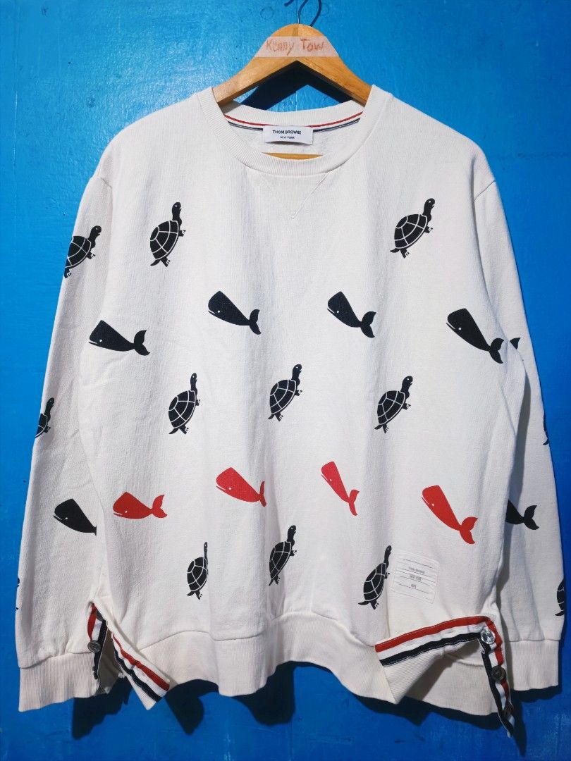 THOM BROWNE TURTLE WHALE SWEATER