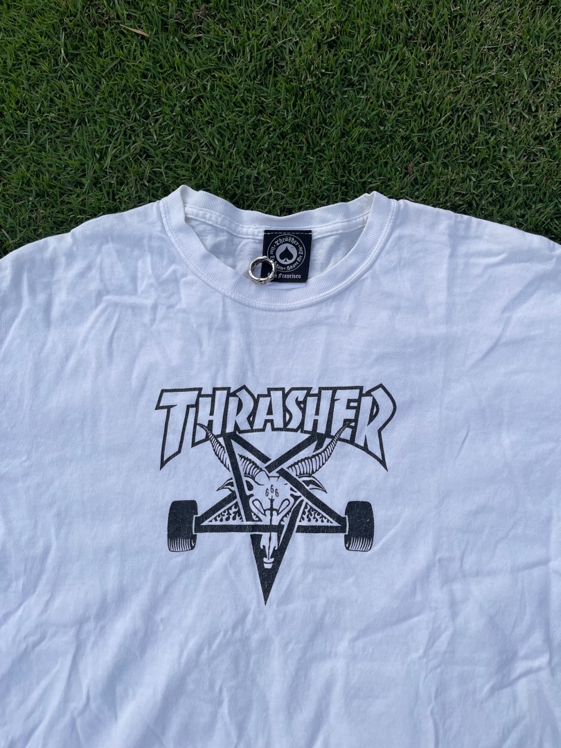 Thrasher 666 Tee Men s Fashion Tops Sets Tshirts Polo Shirts on Carousell