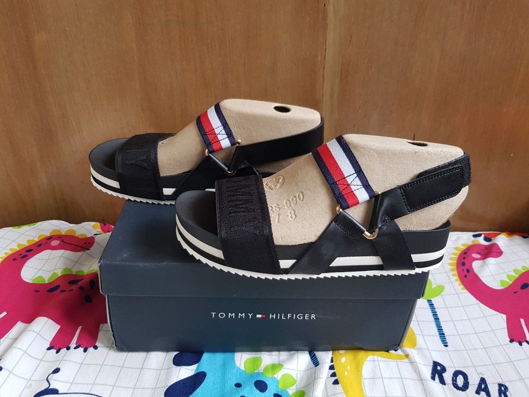 Tommy Hilfiger Platform Wedge Beliz Sandals shoes size 7 Women s Fashion Footwear Sandals on Carousell