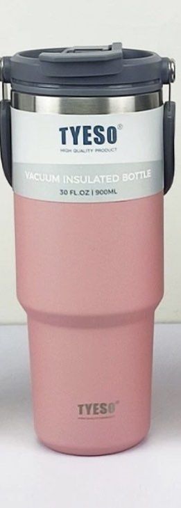 Tyeso tumbler with straw in pink 900ml (Category: Water Bottles & Tumblers) located in Iloilo. Submitted by zenova (Listing ID 1313833708, Image 1). Description: Tyeso tumbler with straw in pink 900ml. See other photos for scratches and dent.