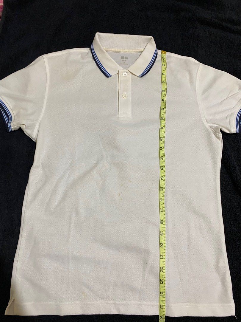 Uniqlo white polo shirt sale