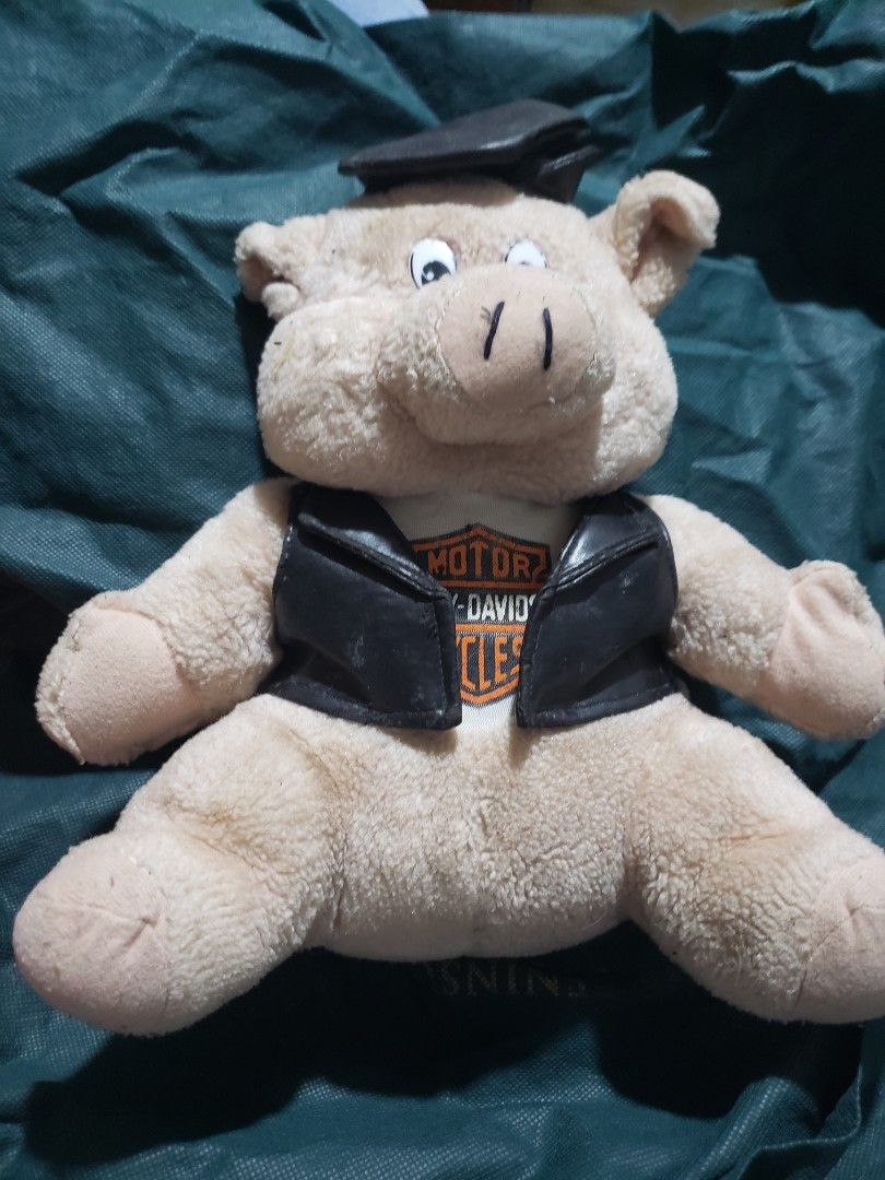 VINTAGE HARLEY DAVIDSON PIG PLUSH Hobbies Toys Toys Games on Carousell