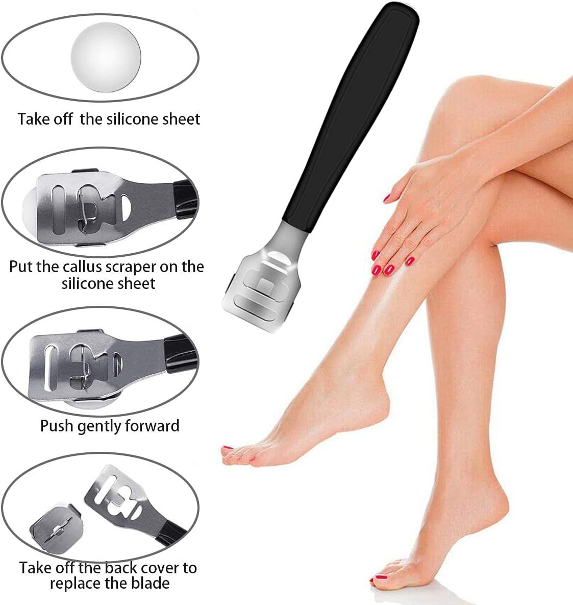 36 in 1 Pedicure Kit Professional Pedicure Tools Foot Rasp Foot Dead Skin Remover for Home Salon Care Classic