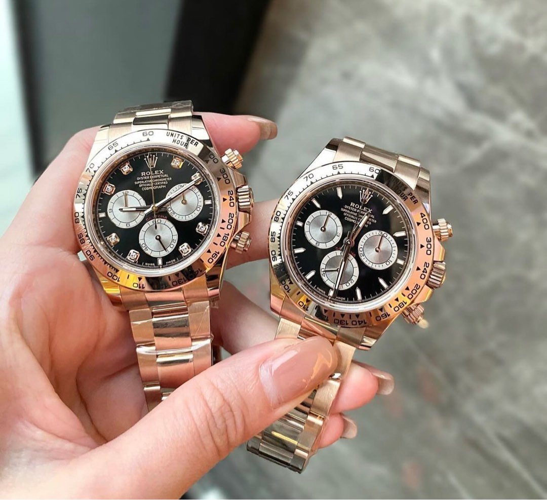 Rolex daytona black rose gold hot sale