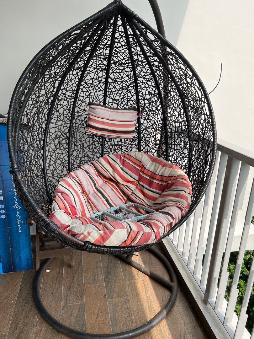 Yorba hanging swing chair with stand best sale