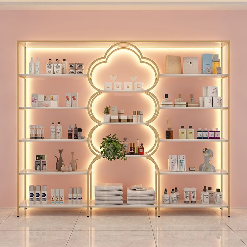 Beauty salon product display cabinet, skincare shelf, souvenir