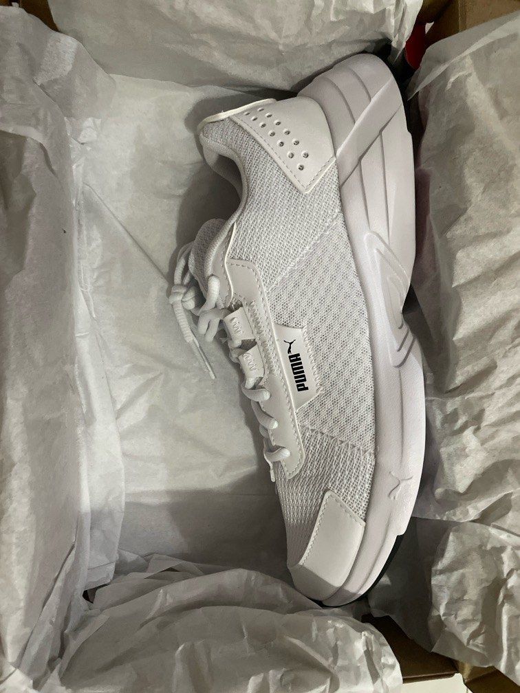 BNIB Puma White Space Runner Running Shoes UK 6.5 US 7.5 EU 40 Adult Men TRU