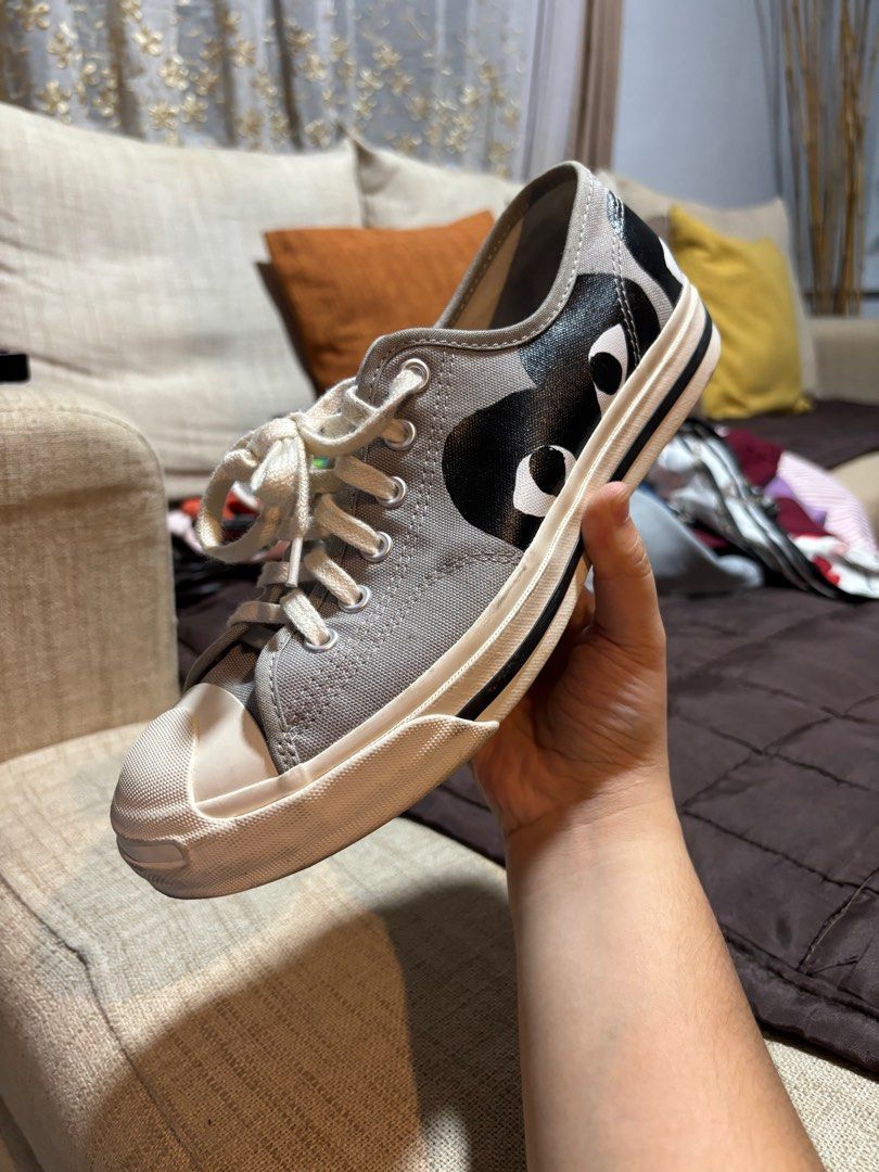 CDG Converse Jack Purcell Gray Men s Fashion Footwear Sneakers on Carousell