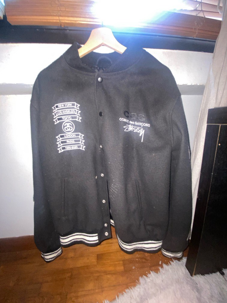 CDG Stussy Varsity Jacket