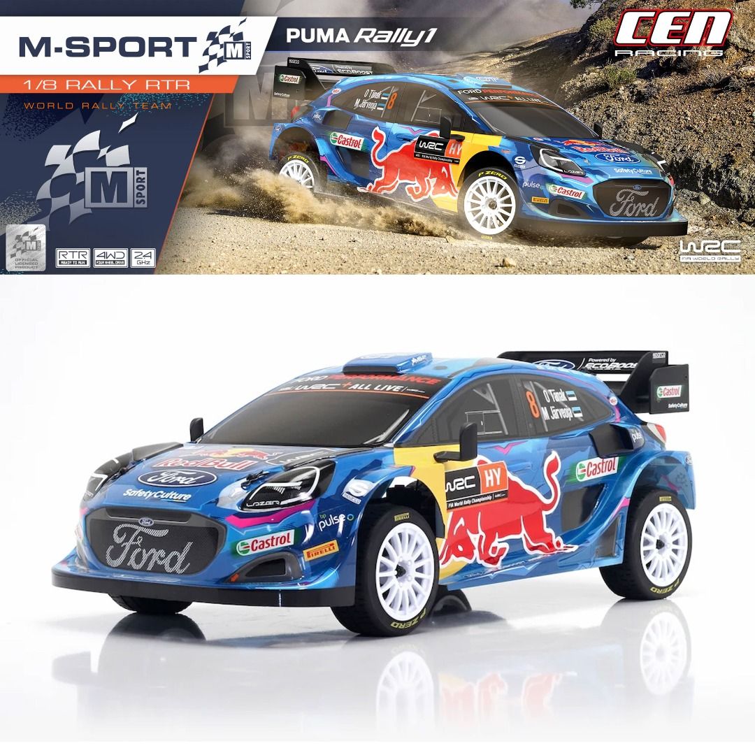 可順豐速遞 | 全新 CEN Racing 1/8 Ford M-SPORT WRC PUMA Rally | 無刷拉力車 | 2.4Ghz ...