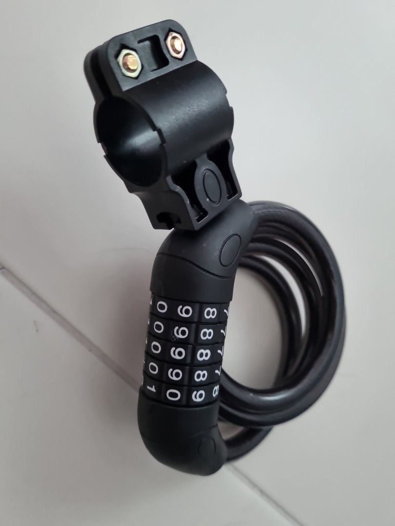 Chain number lock for bicycle gate etc