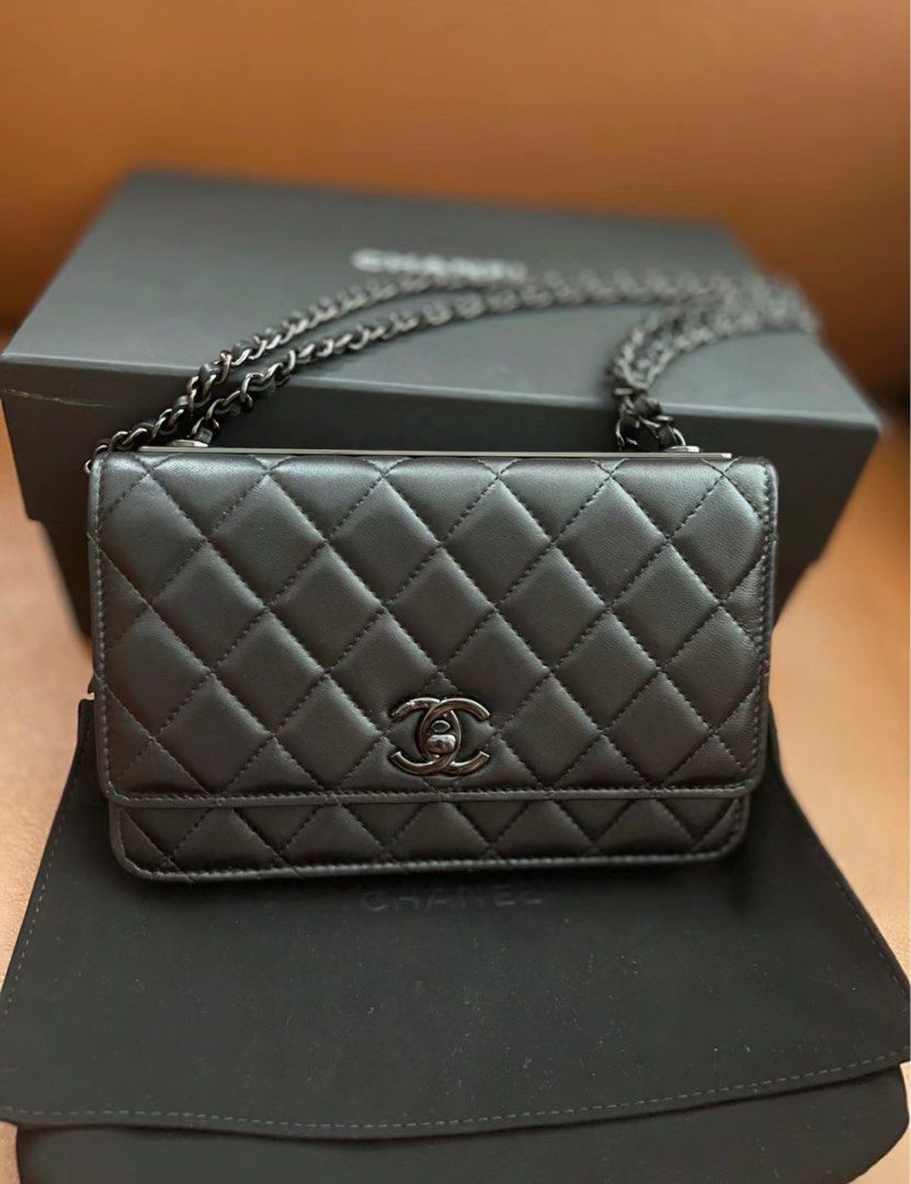 Chanel trendy cc so black WOC Luxury Bags Wallets on Carousell