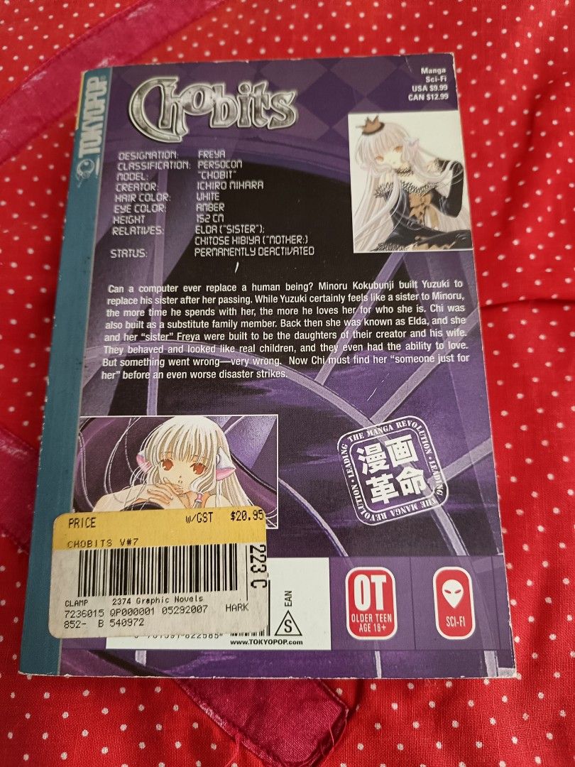 Chobits 07 Manga (Category: Comics & Manga) located in Manila. Submitted by venus_se (Listing ID 1314088725, Image 2). Description: We are selling mangas from SG to Ph for inquiries kindly visit our shop, Admiral's0405 store. Thank you 🙇‍♀️🙏❤.