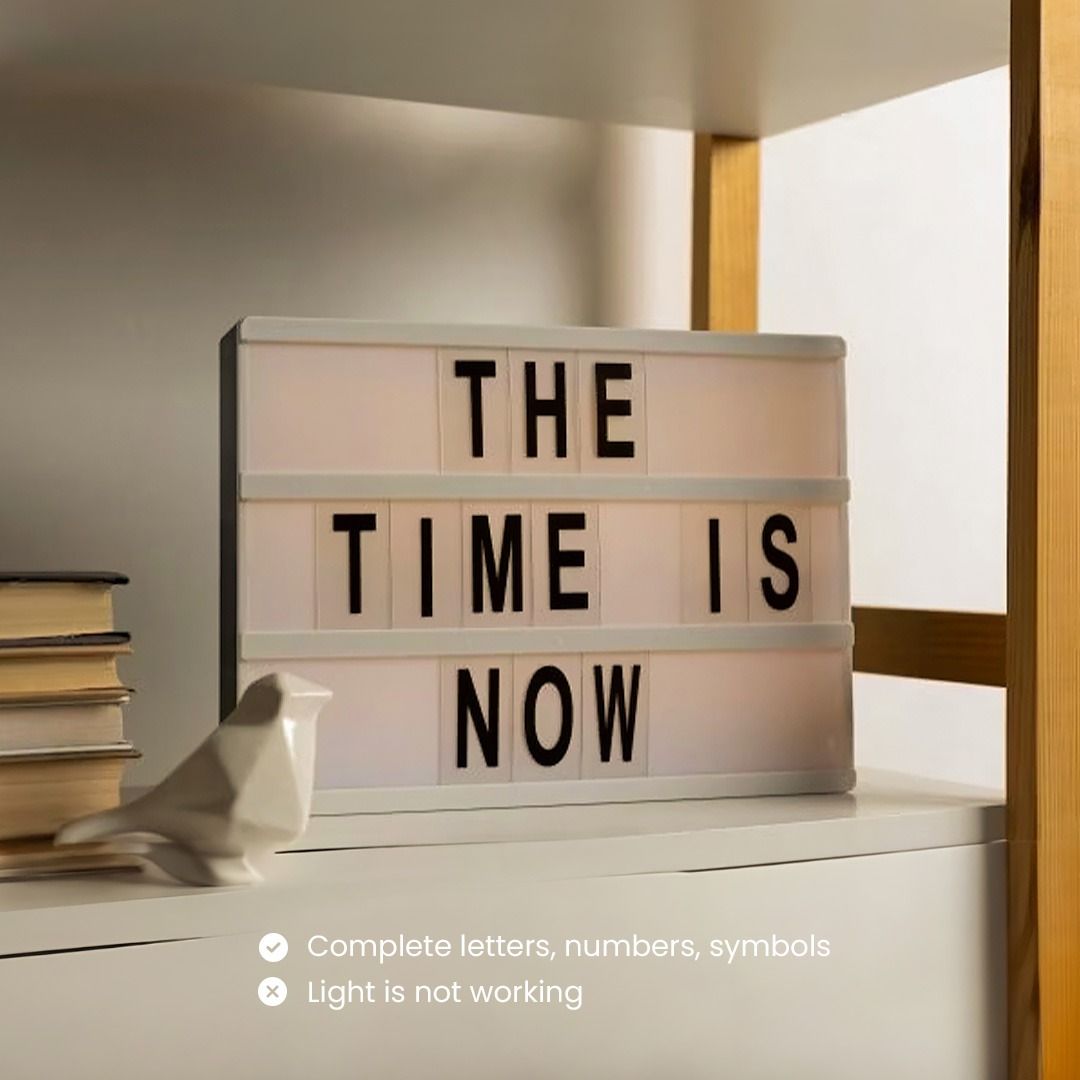 Cinematic Letter Light Box Letter Room Decor Display Minimalist ...