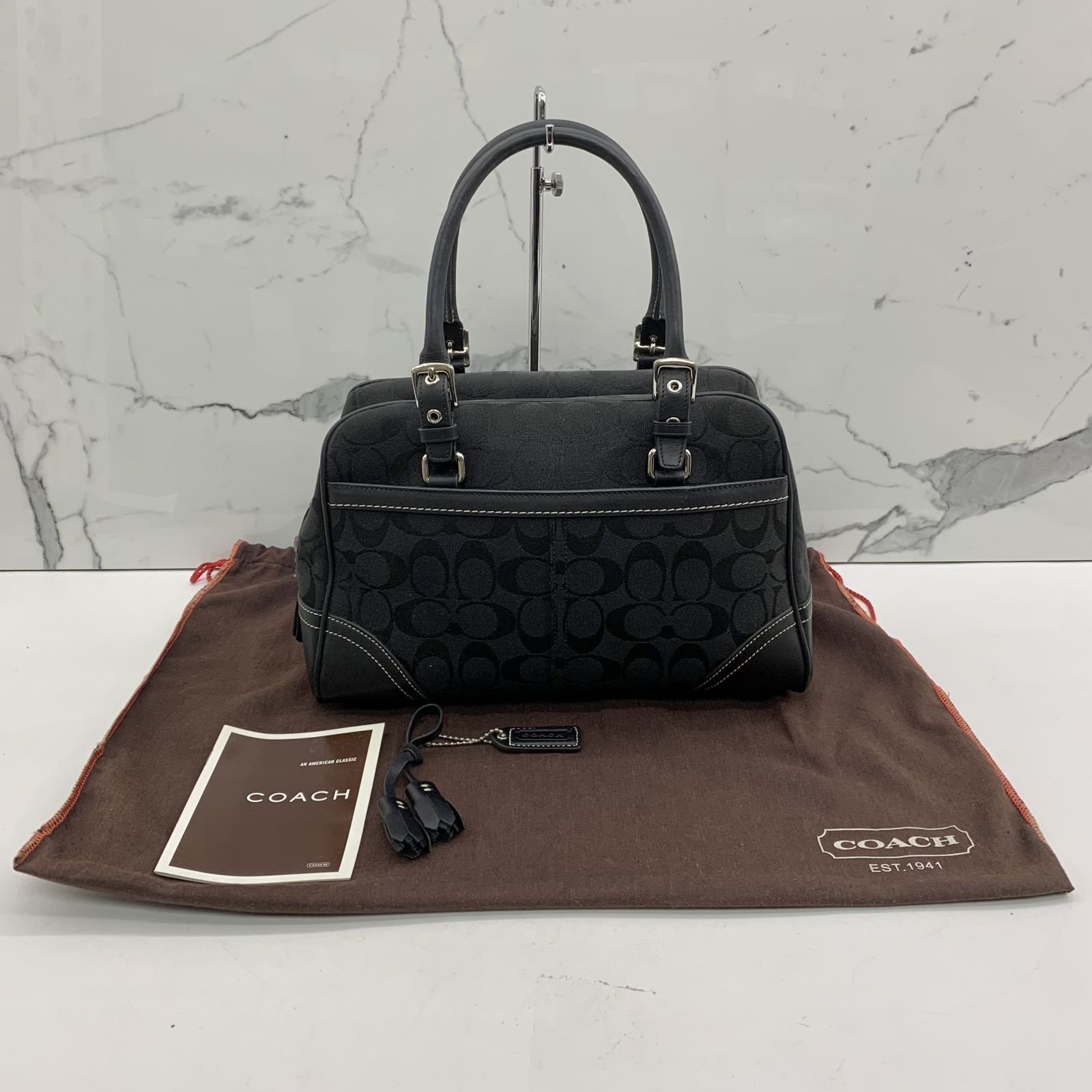 COACH 8K05 MINI BOSTON CANVAS HAND BAG 247032540 #, Luxury, Bags