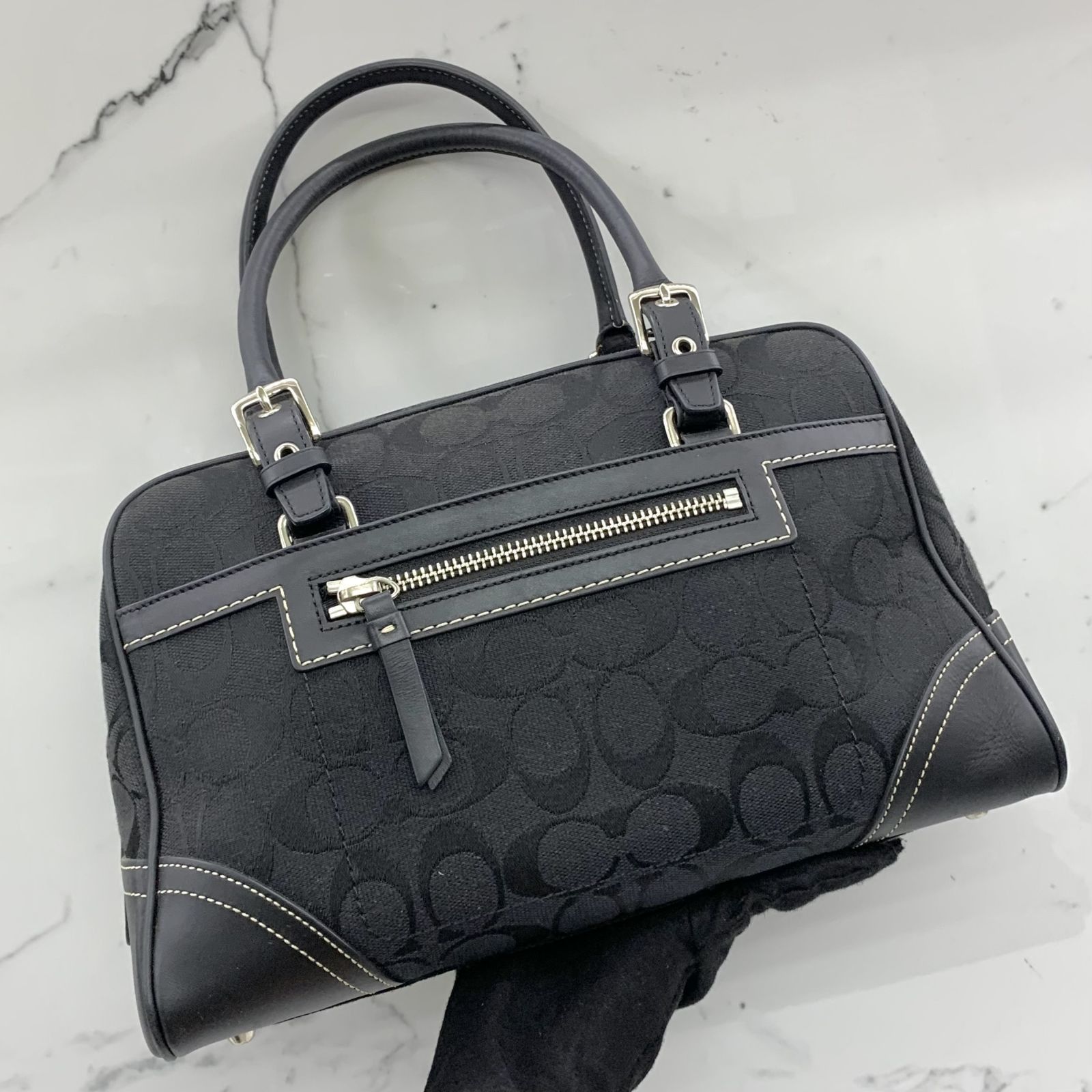 COACH 8K05 MINI BOSTON CANVAS HAND BAG 247032540 #, Luxury, Bags