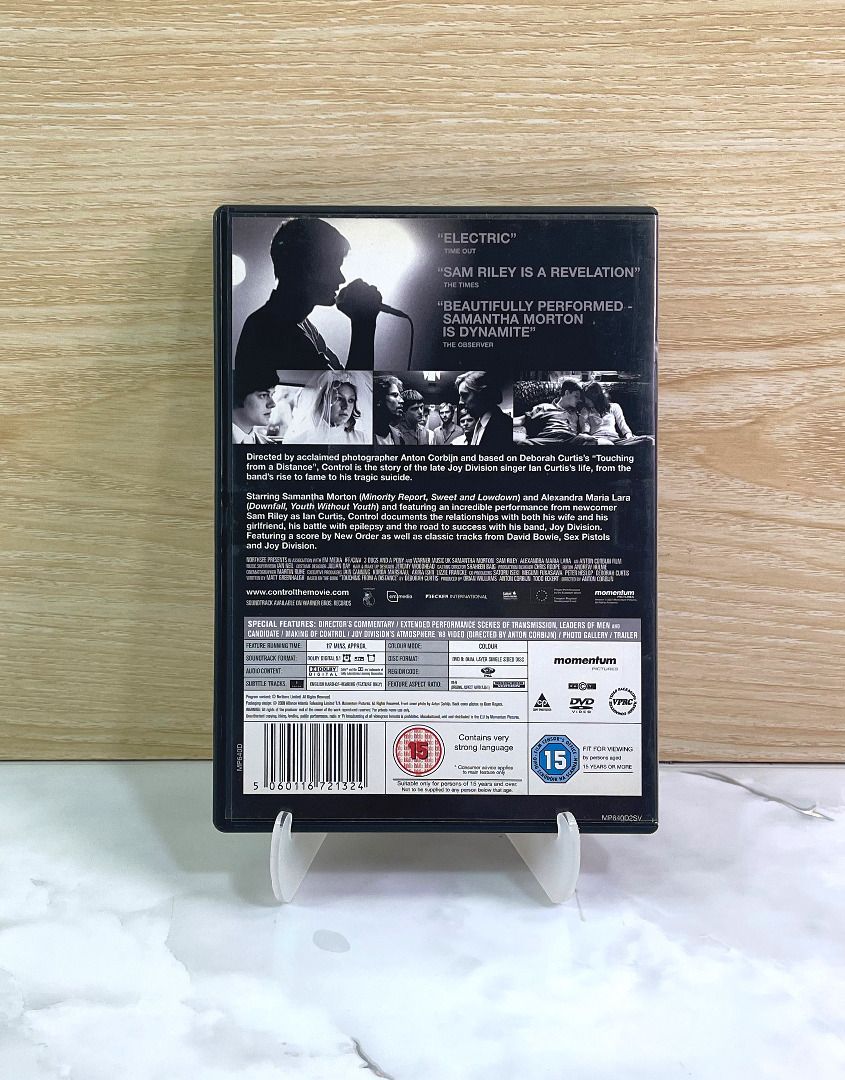 Control The Ian Curtis ( Joy Division ) film, 興趣及遊戲, 收藏品及紀念品, 明星周邊 Carousell