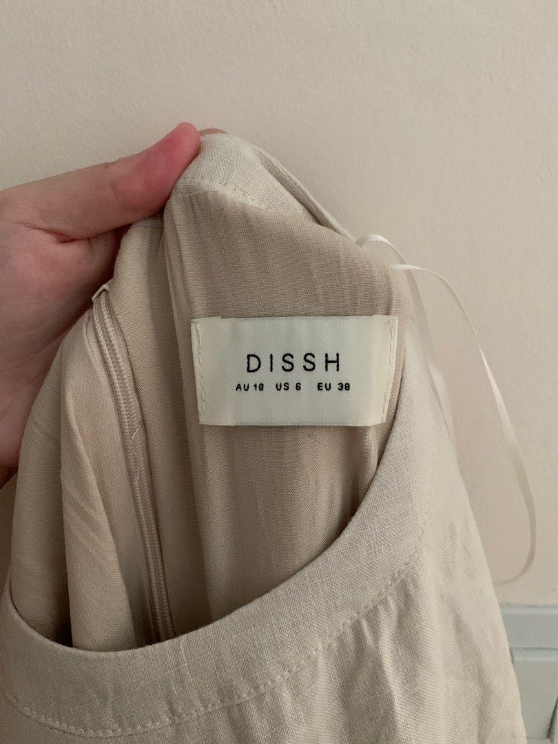 Dissh Dissh linen dress, Women's Fashion, Dresses & Sets, Dresses on Carousell
