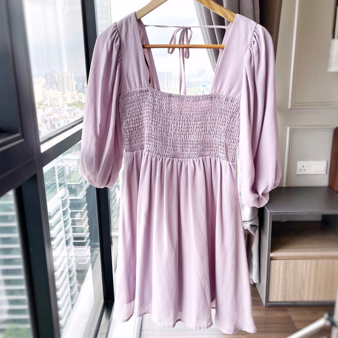 Forever 21 Shirred Smock Babydoll Dress